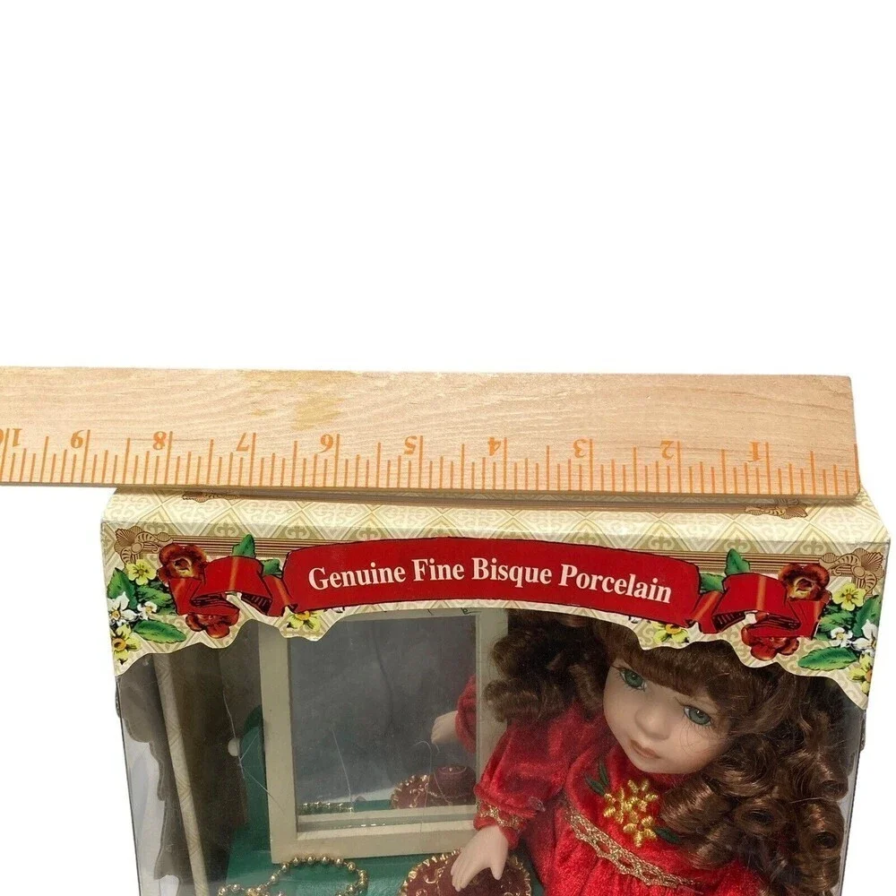 Collector's Choice Genuine Fine Bisque Porcelain‎ Doll Commode Certificate NIB